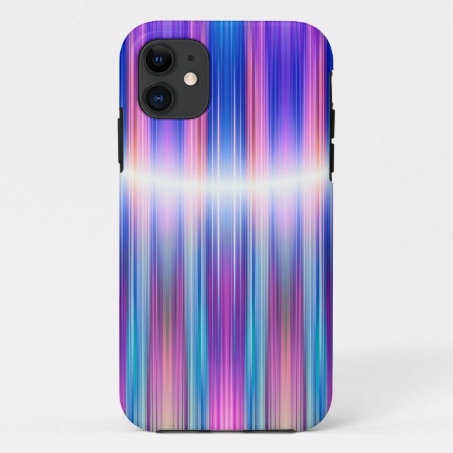 Purple stripes pattern Case-Mate iPhone case (Back)