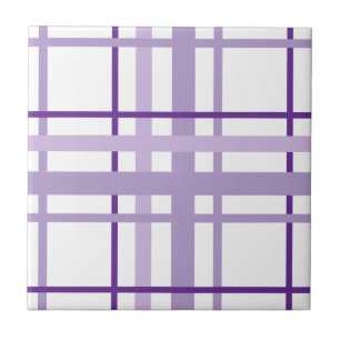 Purple Stripes Pattern Tile