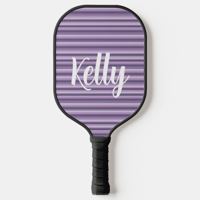 Purple stripes Pickleball Paddle (Front)