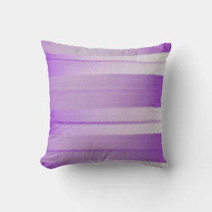 Purple Stripes Pillow-Customisable Cushion