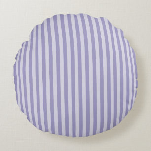 Purple Stripes Round Cushion
