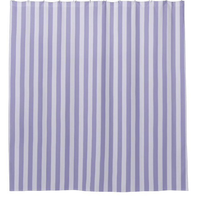 Purple Stripes Shower Curtain (Front)