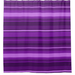 Purple stripes shower curtain