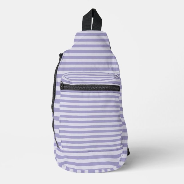 Purple Stripes Sling Bag (Front)
