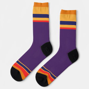 Purple + Stripes Socks