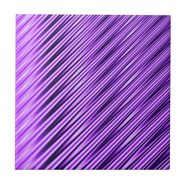 Purple Stripes Tile (Front)