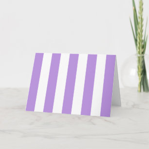 Purple Stripes, White Stripes, Striped Pattern Card