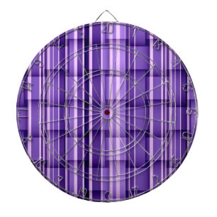 Purple stripes wicker art graphic design 3 dartboard