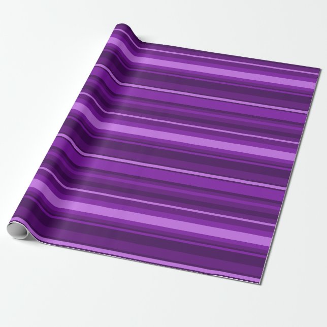 Purple stripes wrapping paper (Unrolled)