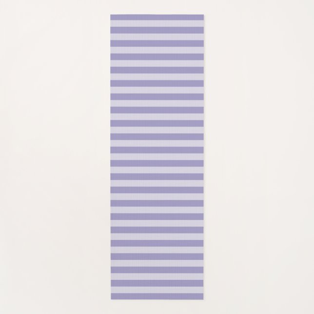 Purple Stripes Yoga Mat (Front)