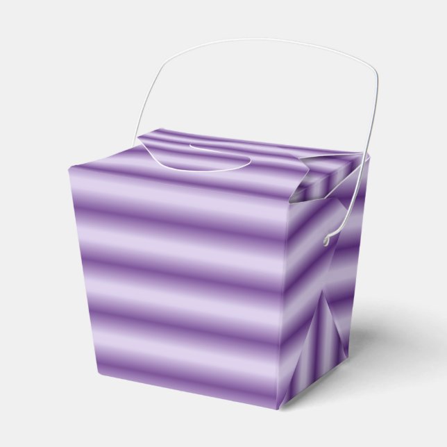 Purple Stripped Take Out Box (Front Side)