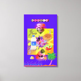 Purple Suburbs Canvas Print