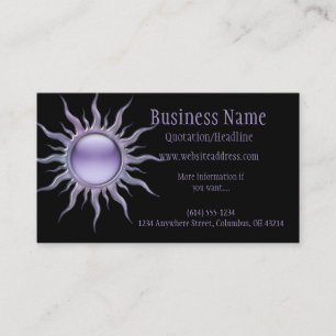 Purple Sun 2 Fantasy Business Card