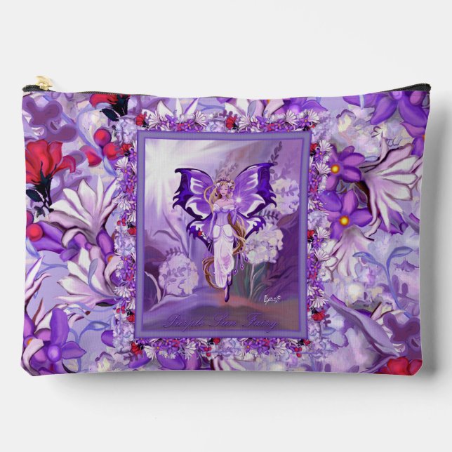 Purple Sun Fairy Accessory Pouch (Front)