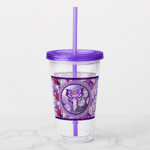 Purple Sun fairy Acrylic Tumbler