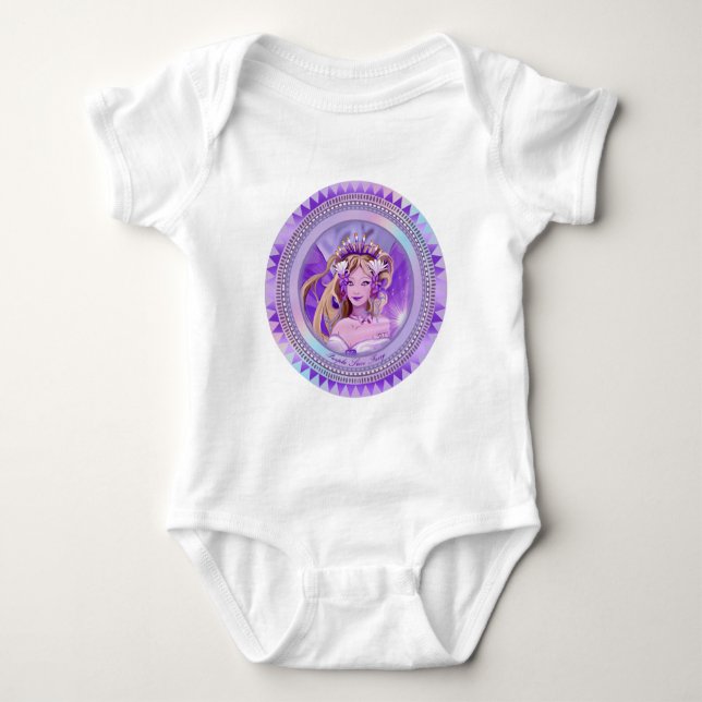 Purple Sun Fairy Baby Bodysuit (Front)