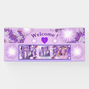 Purple Sun Fairy Banner