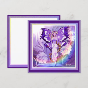 Purple Sun Fairy blank card