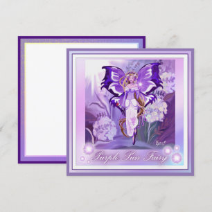 Purple Sun Fairy blank card