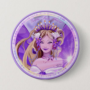 Purple Sun Fairy Button