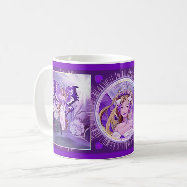 Purple Sun Fairy Coffee Mug (Front Left)