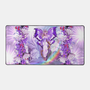 Purple Sun fairy Desk Mat