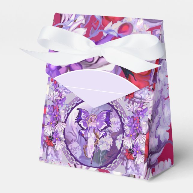 Purple Sun Fairy Favour Box (Front Side)