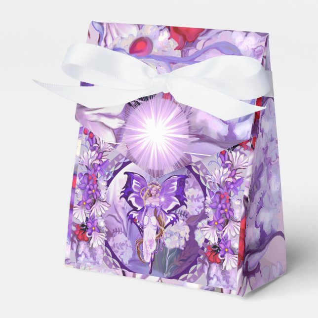 Purple Sun Fairy Favour Box (Front Side)