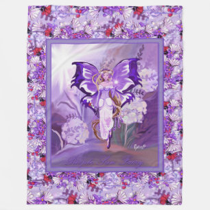 Purple Sun fairy Fleece Blanket