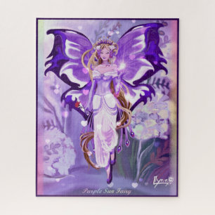 Purple Sun Fairy Jigsaw Puzzle