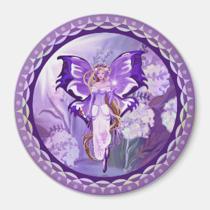 Purple Sun Fairy Magnet