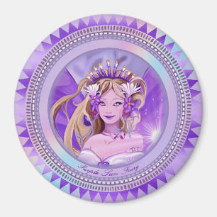 Purple Sun Fairy Magnet