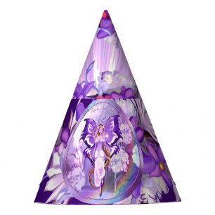 Purple Sun Fairy Party Hat