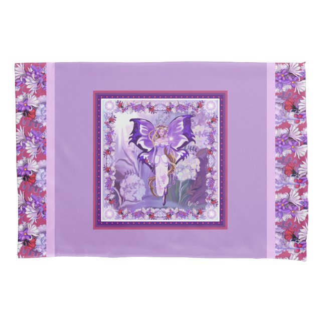Purple sun Fairy Pillowcase (Front)