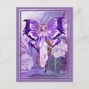 Purple Sun Fairy Postcard