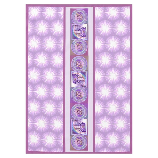 Purple Sun fairy Tablecloth (Front)