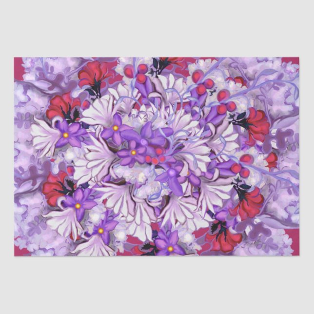 Purple Sun Fairy  Tissue Paper (Front)