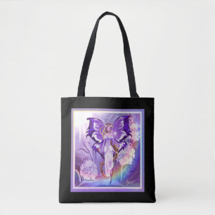 Purple Sun Fairy Tote Bag