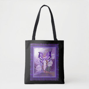 Purple Sun Fairy Tote Bag