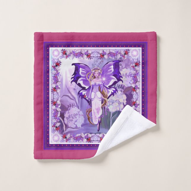 Purple Sun fairy Wash Cloth (Wash Cloth)