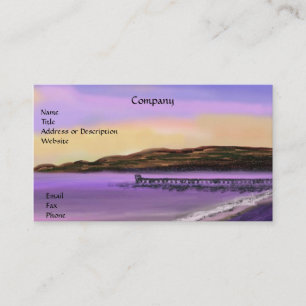 Purple Sunrise Beach Business Card