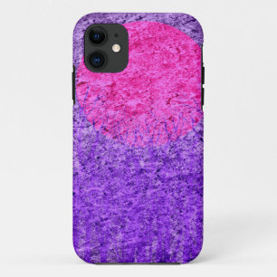 Purple Sunset Abstract Painting iPhone 11 Case