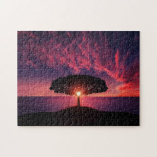 Purple Sunset Jigsaw Puzzle