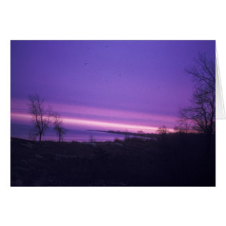 Purple Sunset Over Lake Michigan
