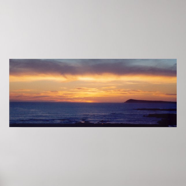 Purple Sunset Photo Poster (Front)