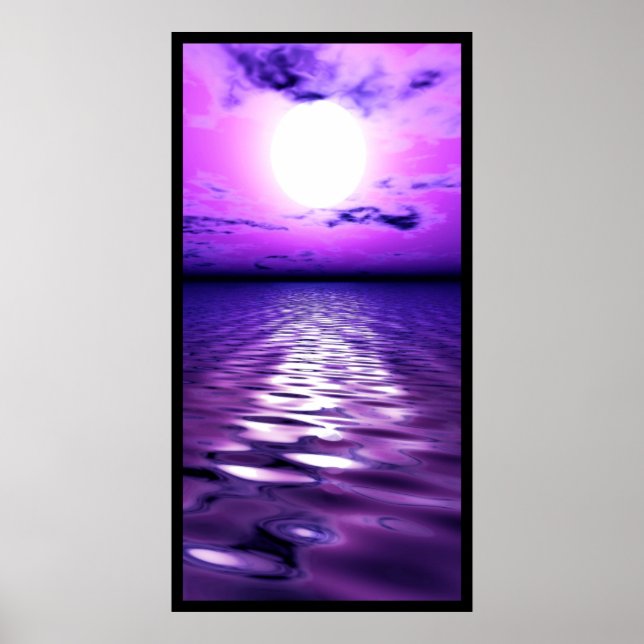 Purple Sunset Poster (Front)