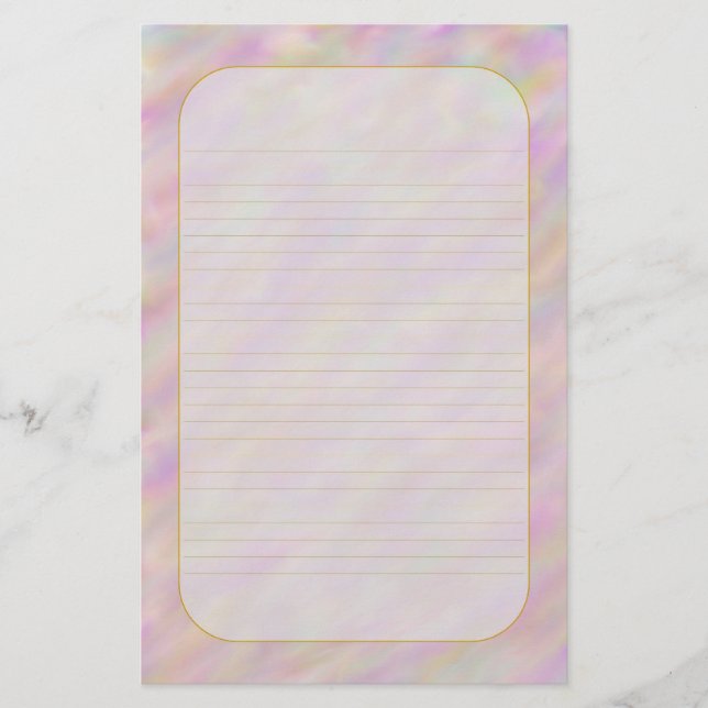 "Purple Sunset Sky" Fine Lined Stationery (Front)