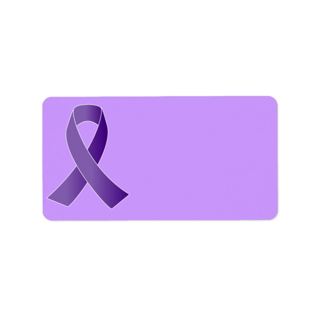 Purple Support Ribbon labels (Front)