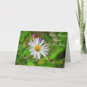 Purple Swamp Flower with Quote (5064) Card