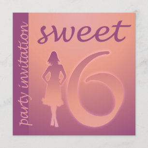 Purple Sweet 16 Party Invitation